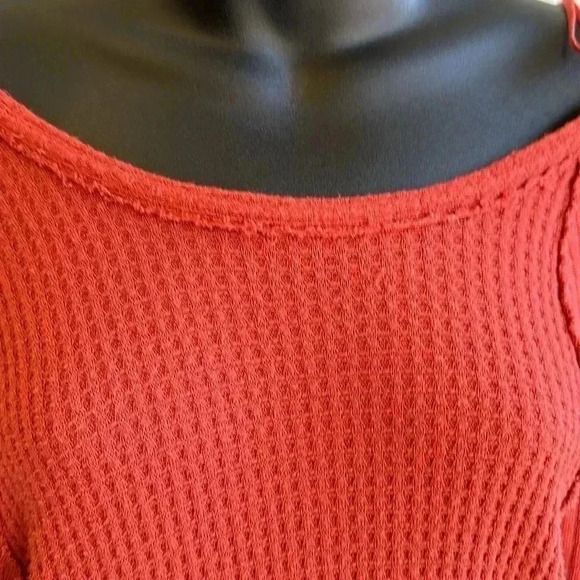 Free People Ventura Thermal Top Burnt Orange Rust Size small - Picture 4 of 9